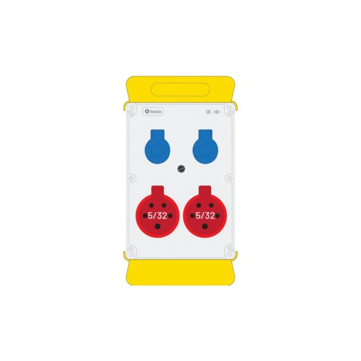 Bemis BKP-8229-2020 Powerbox Destek Ayaklı Priz Kutusu IP44 210x300x90mm