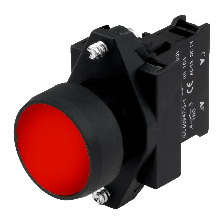 Siemens 3SB6110-0AB20-1CA0 Control Push Button Red 1NC