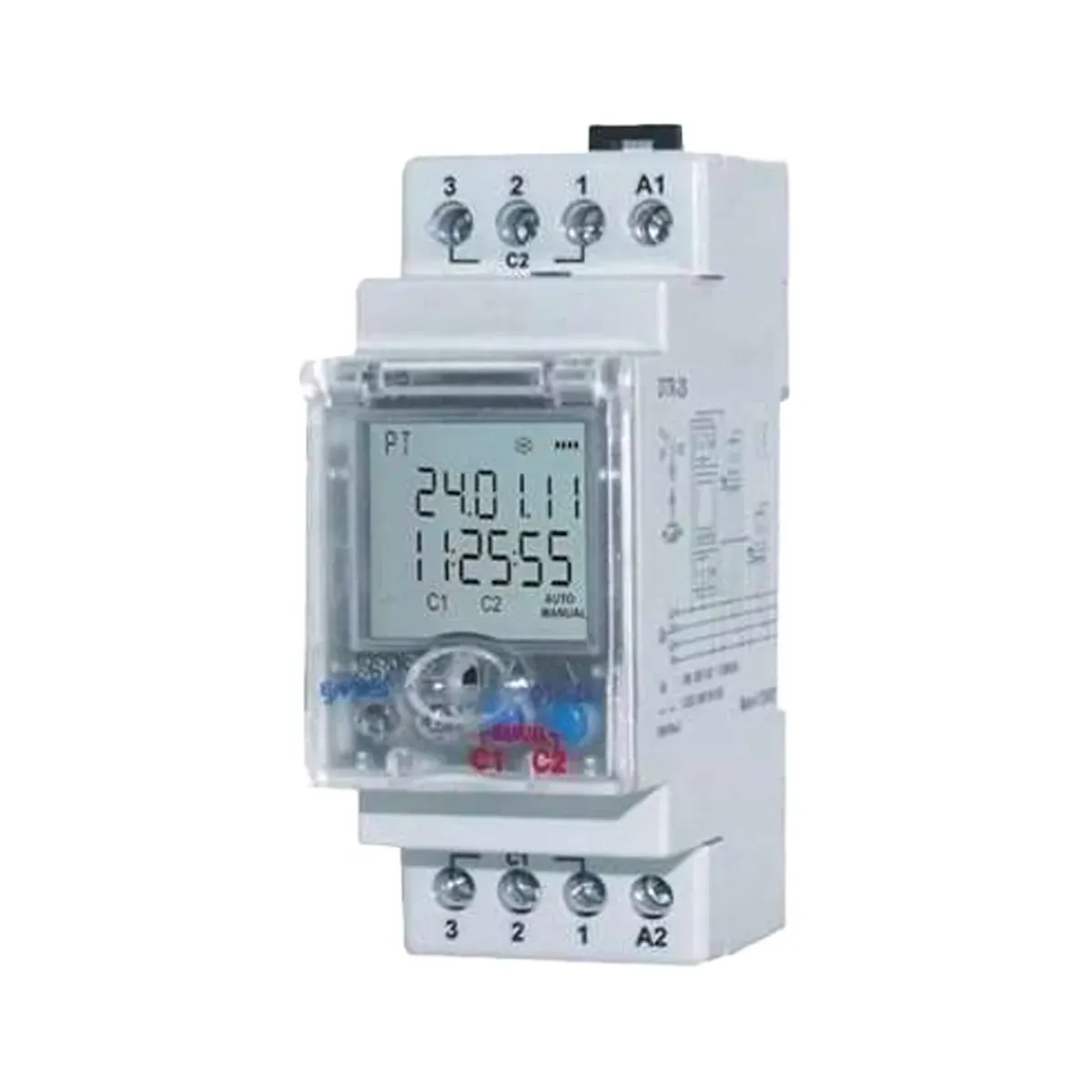 Entes DTR-25 Astronomical Time Switch, 5 Prayer Times and Dual Contact, IP41