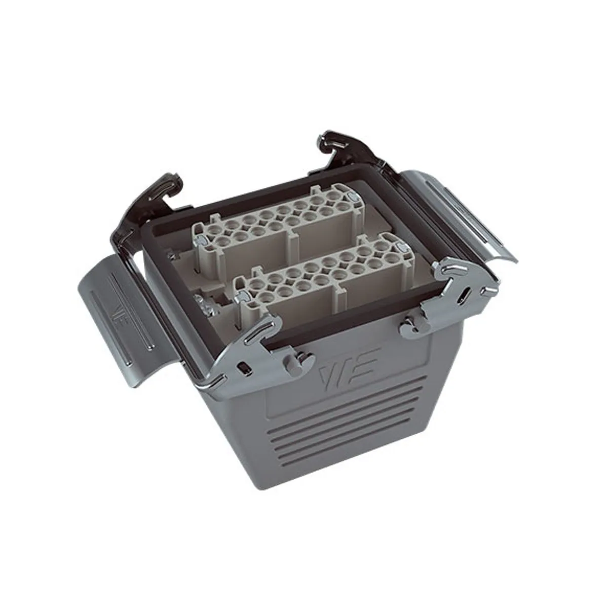 Mete Enerji 403056S 32x16A Çoklu Uzatma Prizi Contalı Metal Mandallı Üst Girişli