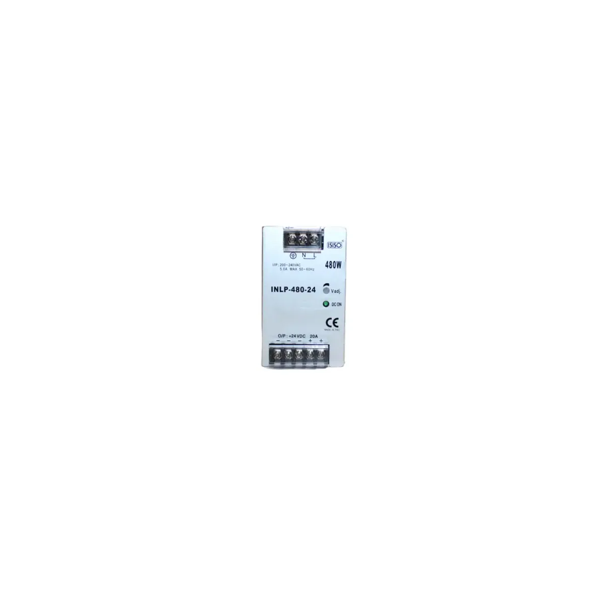 Isıso INLP-480-24 Güç Kaynağı, 480 W, 24 V DC, 20 A (temsili görsel)