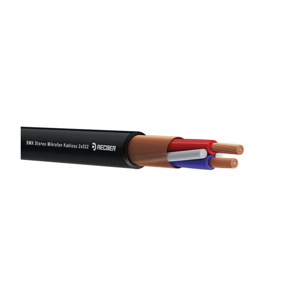 Reçber BMX 2x0.22 mm2 MC24 Stereo Microphone Cable