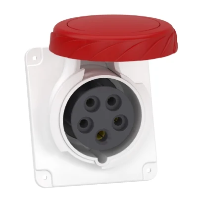 Schneider Electric PKF16F735 5x16A, trifaze, 3P+N+T, IP67, VİDALI, Eğik Makine Prizi — üretici katalog görseli