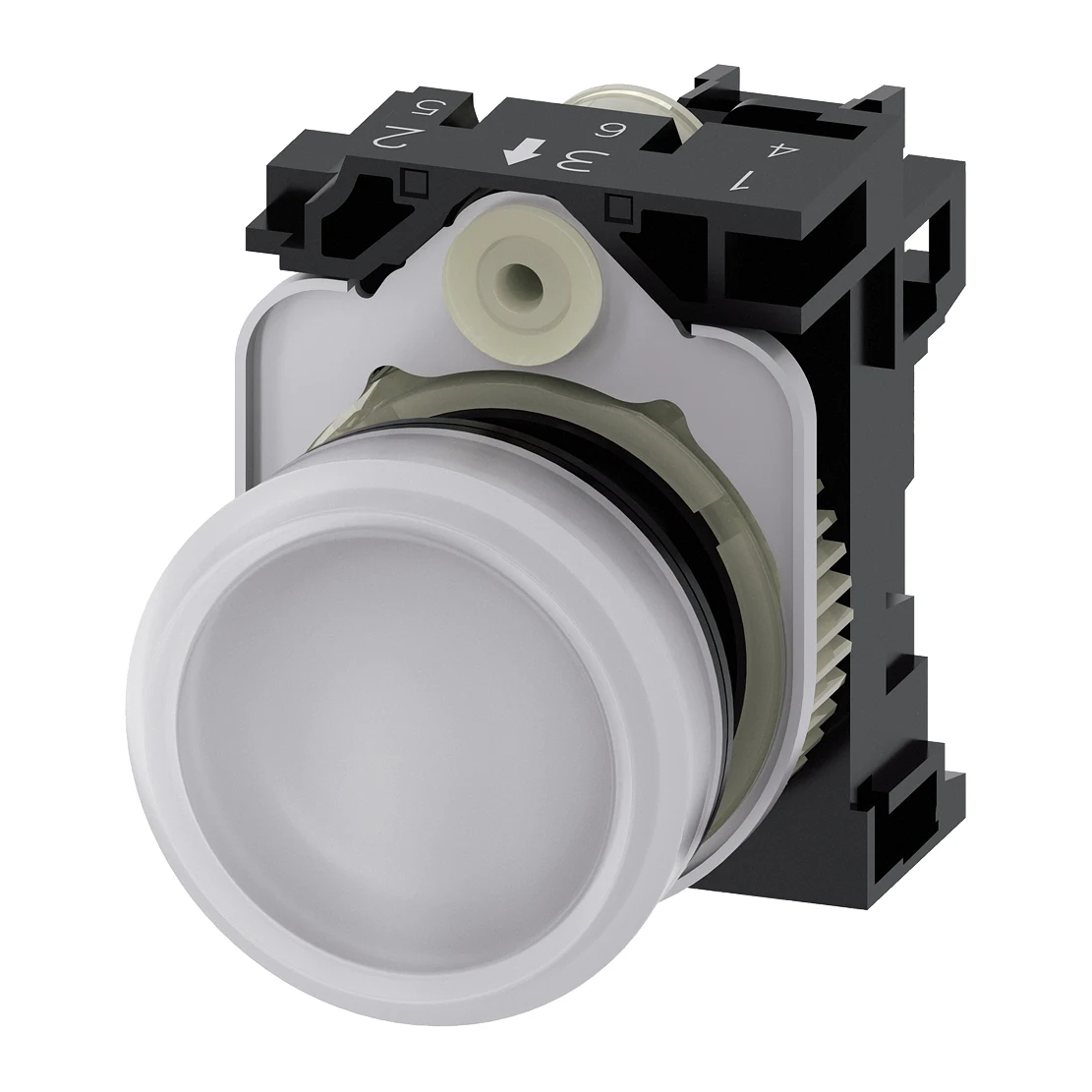 Siemens 3SU1106-6AA60-1AA0 Pilot Light White 230 AC