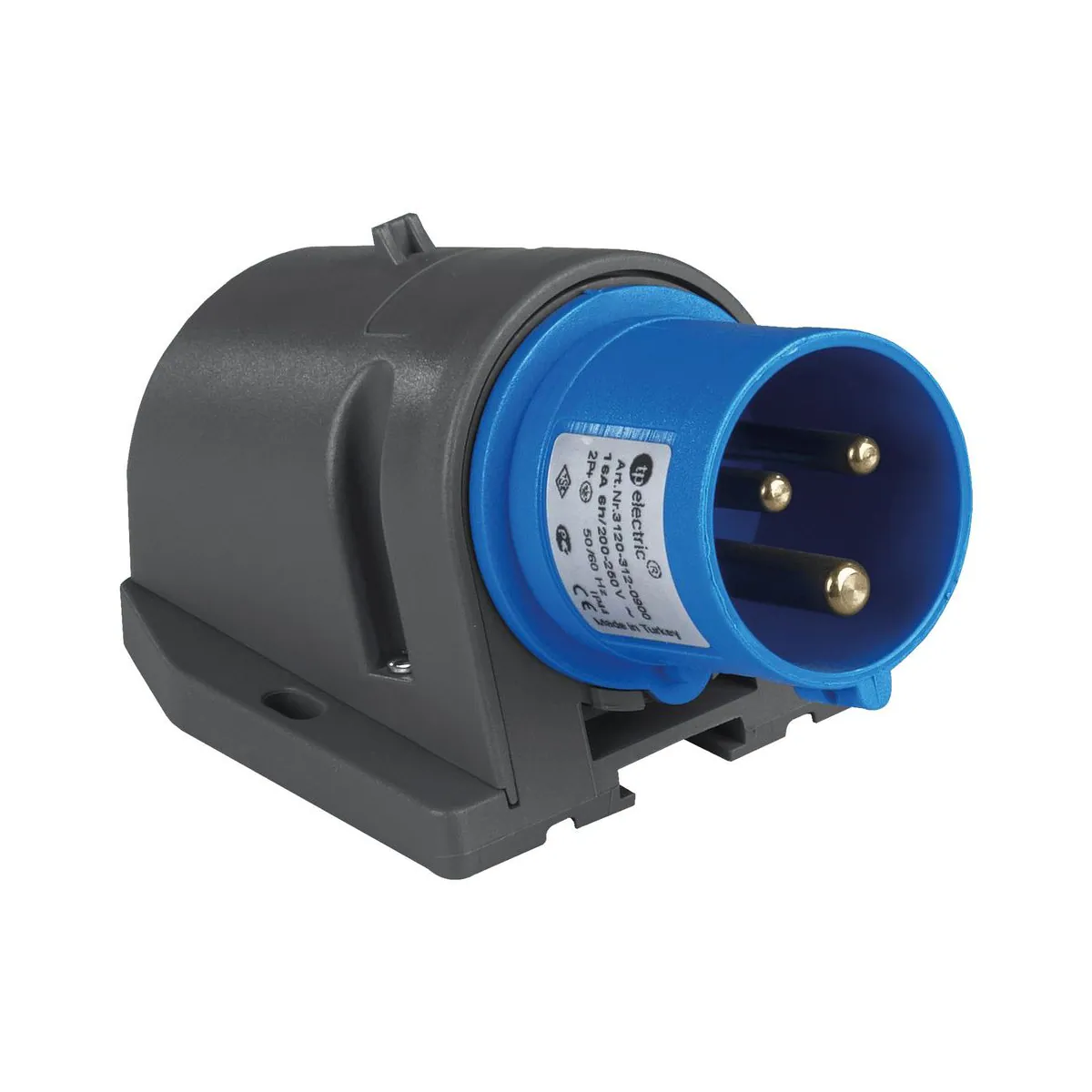 TP Elektrik 3024-312-0900 CEE 3x32A Duvar Fişi, IP 44, 6h