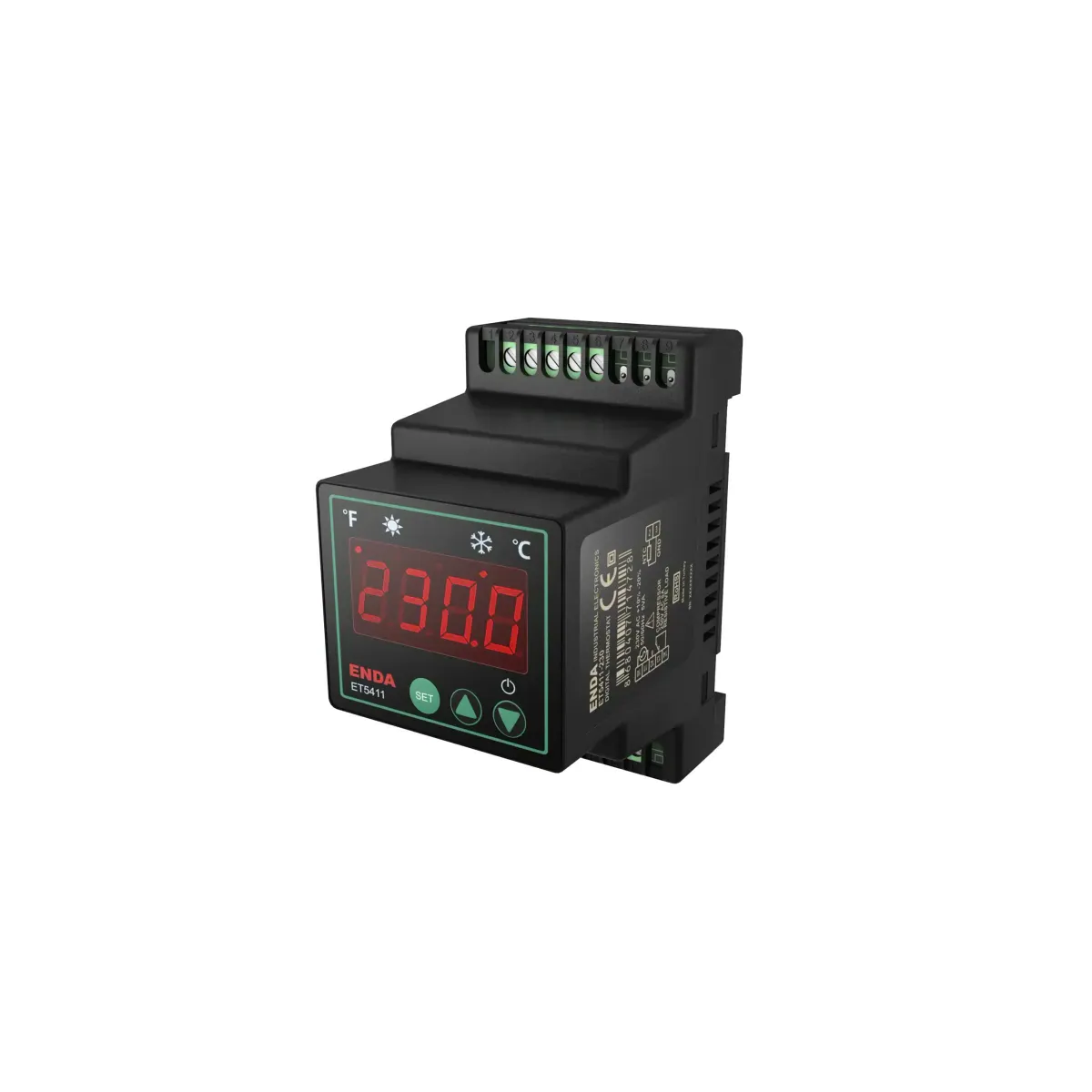 Enda ET5411-LV-RS Dijital On-Off Termostat 10-30V DC/8-24V AC, RS485 ModBus