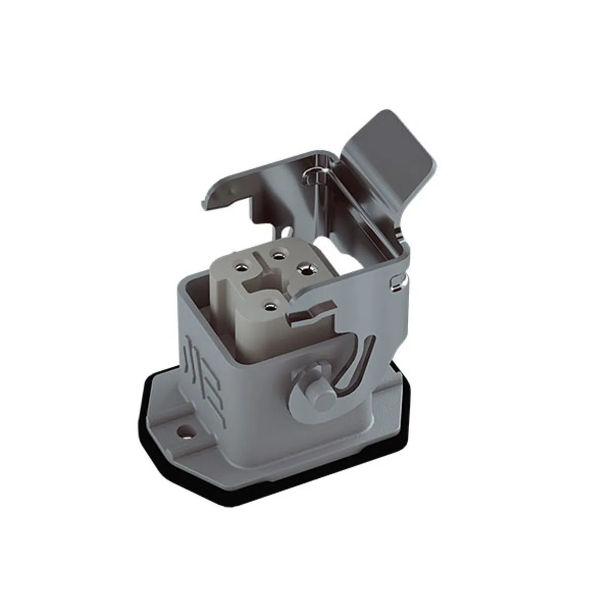 Mete Enerji 403011S 5x10A Multi-Pole Machine Socket Rear Entry Metal Latch