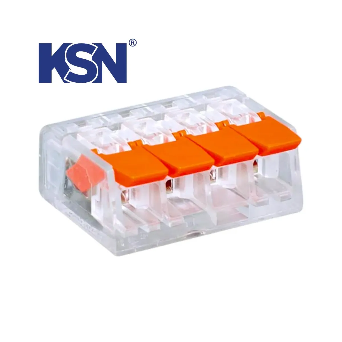 0.2-4mm2 4-Way Tabbed Compact Multipurpose Terminal Block KPCG-624