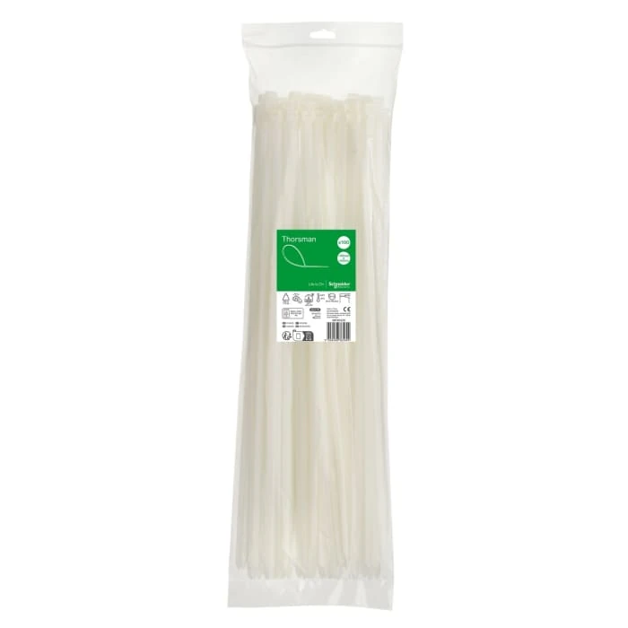 Schneider Electric IMT46426 Cable Tie 550x8.8mm clear (must be ordered in multiples of 100)