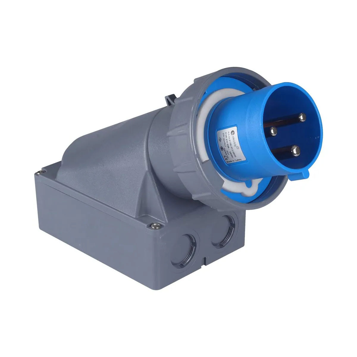 TP Elektrik 3129-312-0900 CEE 3x63A Wall Plug, IP 67, 6h