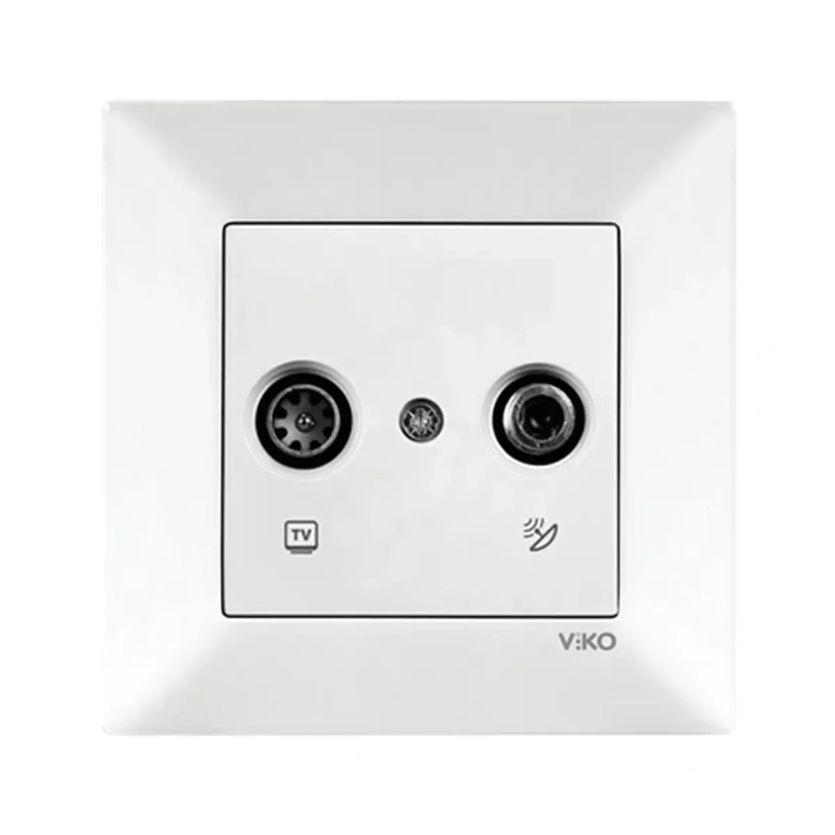 Viko Karre Meridian White Satellite Socket, Terminating (SAT-TV)