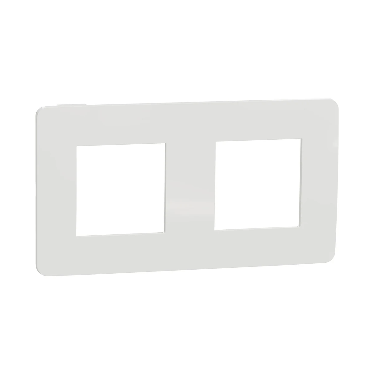 Schneider Electric NU280416 Yeni Unica, Studio Color 2-Gang Frame, Chocolate/White