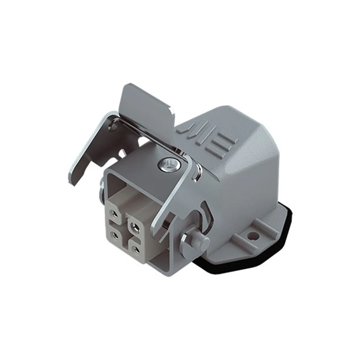 Mete Enerji 403002S 4x10A Multi-Pole Angled Machine Socket