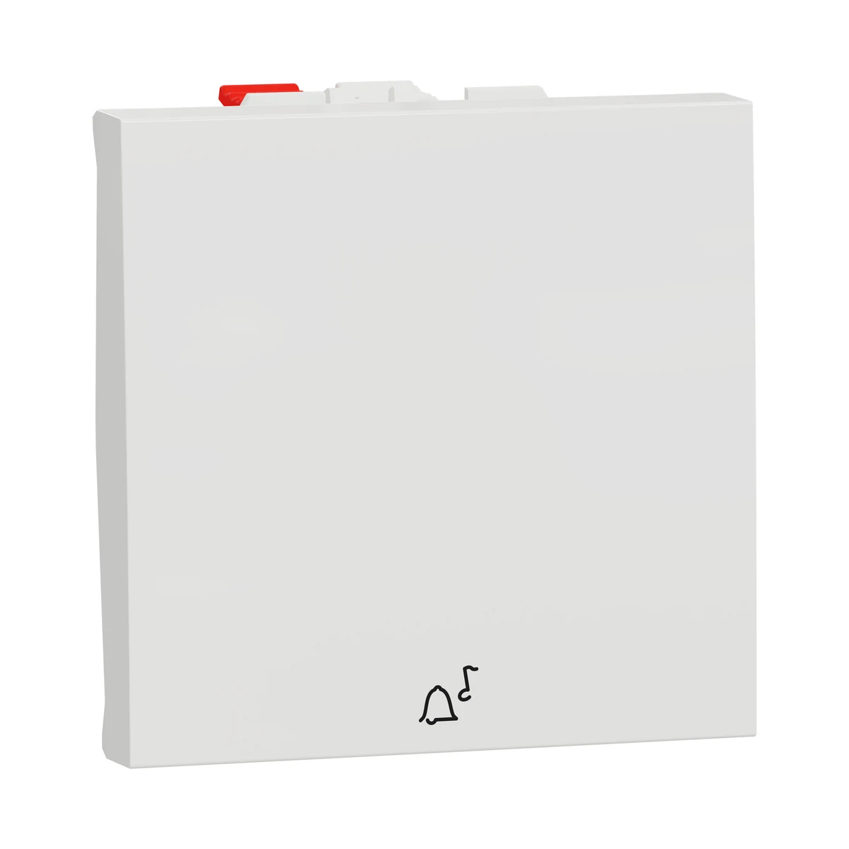 Schneider Electric NU320618C Yeni Unica, Illuminated Push Button with Bell Symbol 2 module, White