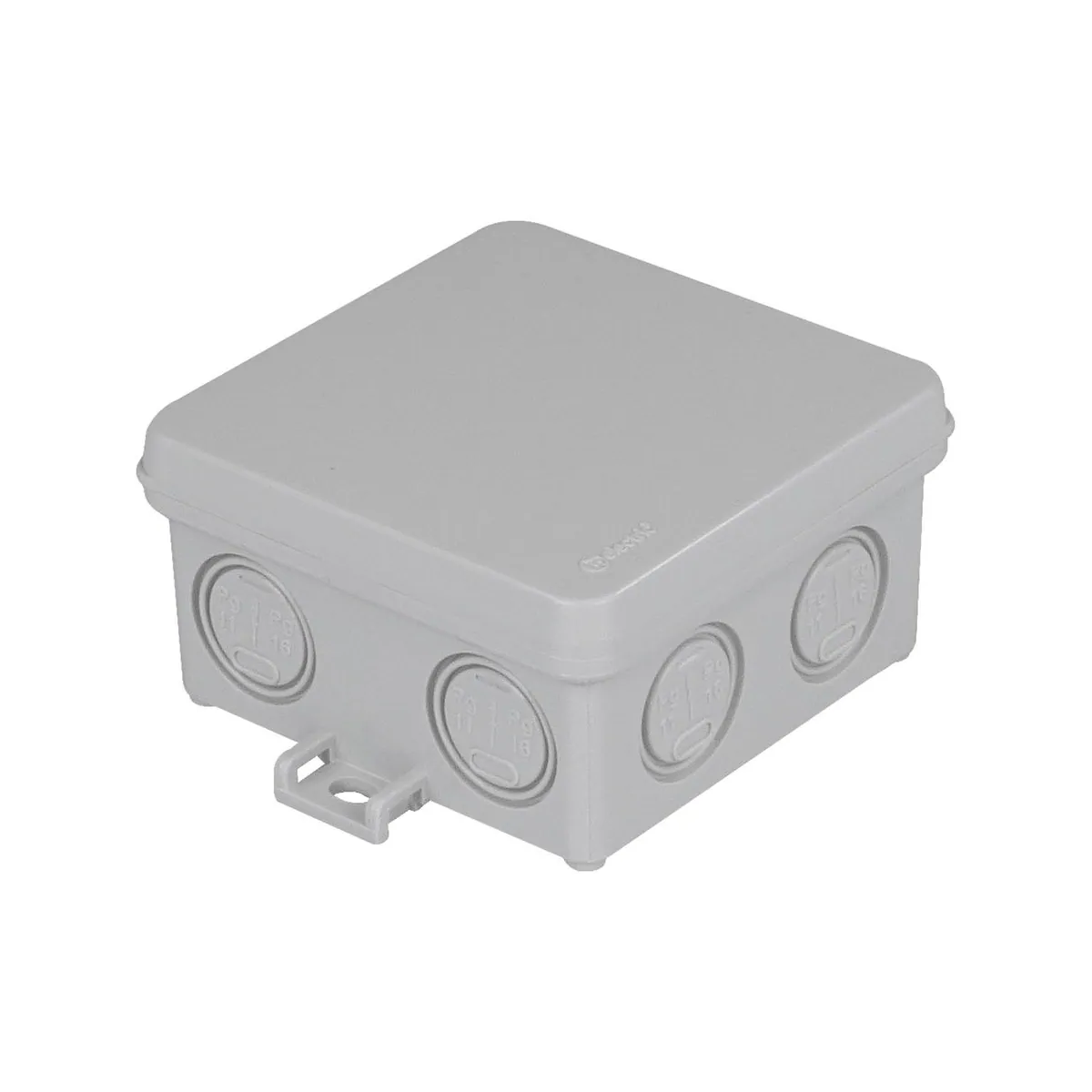 TP Elektrik 3308-204-0600 Junction Box 75x75x40 (8 Outlets) - Snap-On Cover, IP 54