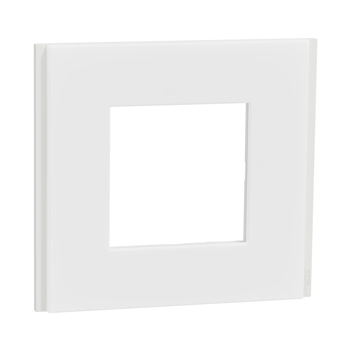 Schneider Electric NU600279 Unica Deco Materials Single Frame Translucent White