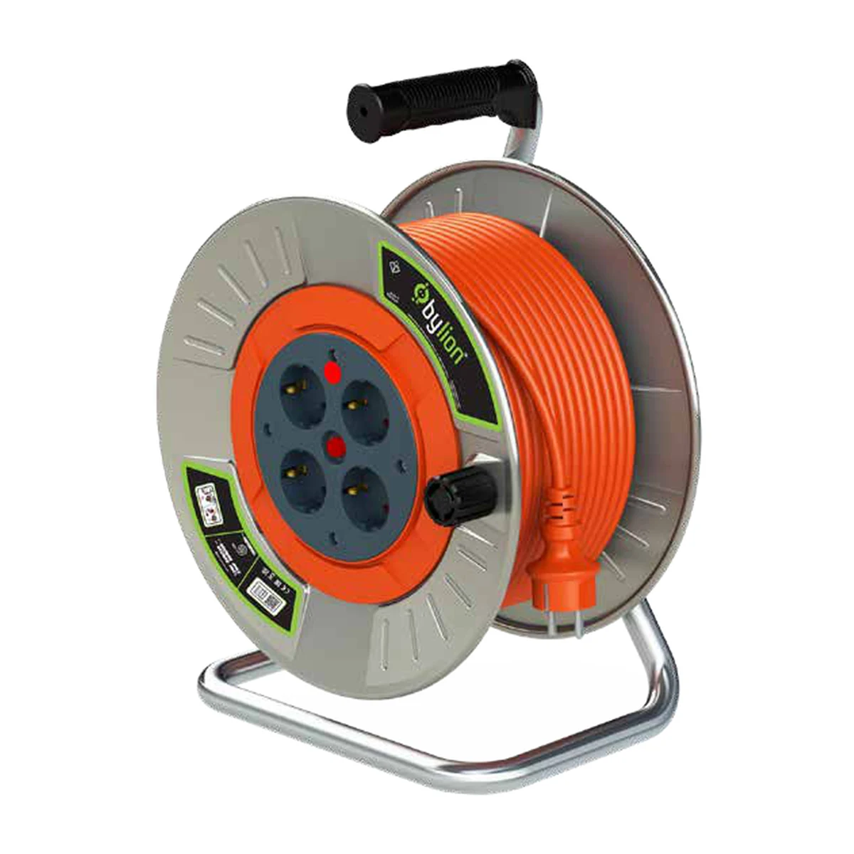 Bylion 141-303-1220 MME-20315-G Cable Reel 20 m 3G1.5 G Type (BS) IP20 Orange