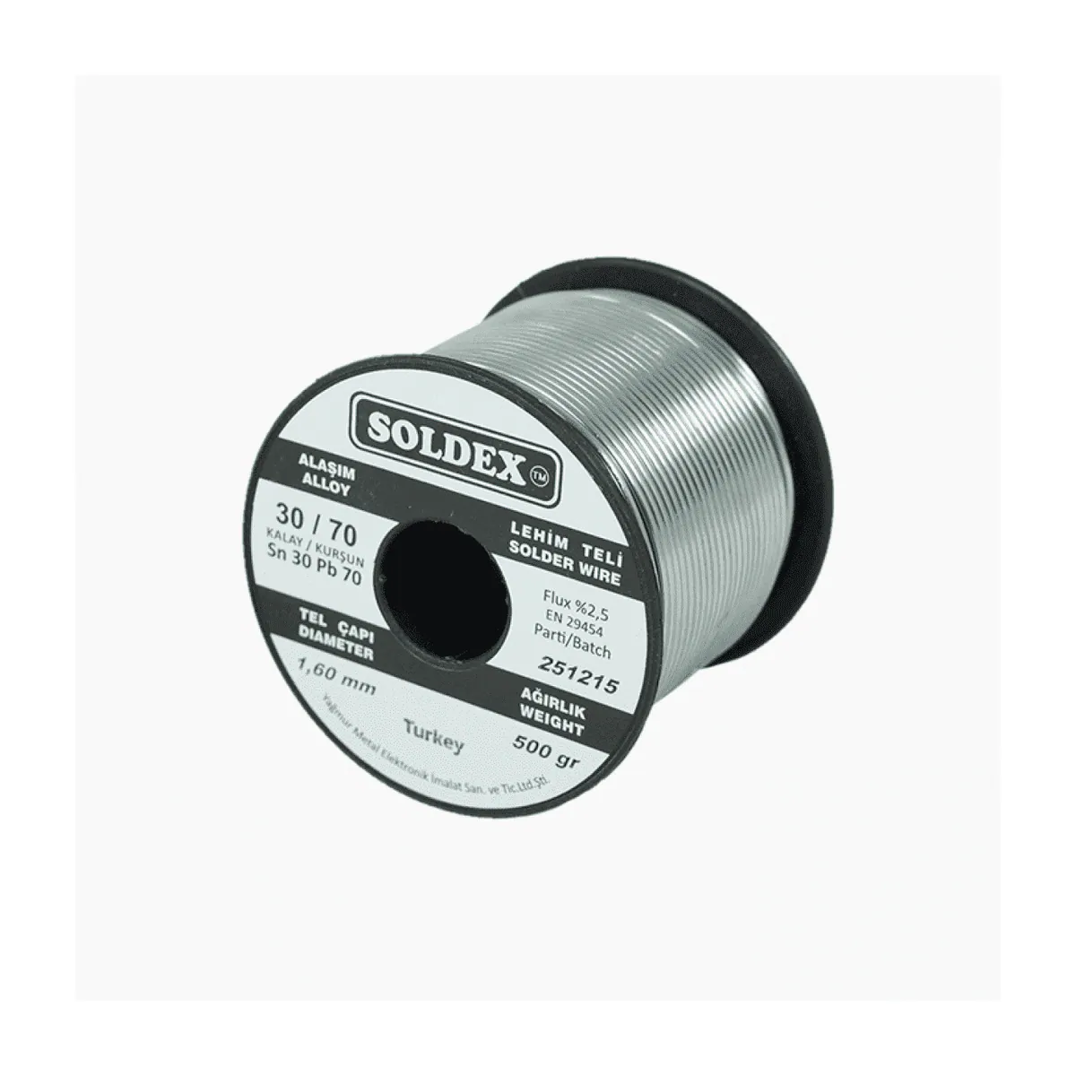 Soldex Solder Wire 30/70 1.60 mm 500 g Spool