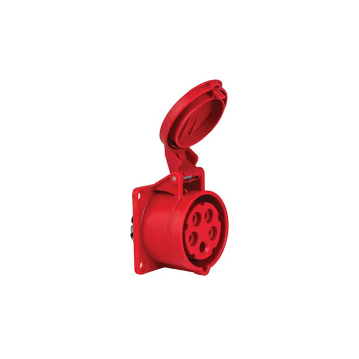 PCE 406510V 5x16A Machine Socket Straight IP44 Screw Type