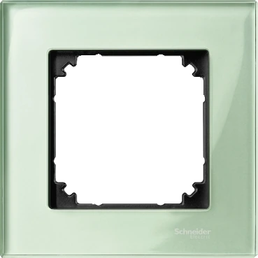 Schneider Electric MTN404104 Single frame, M-Elegance Glass, Emerald green
