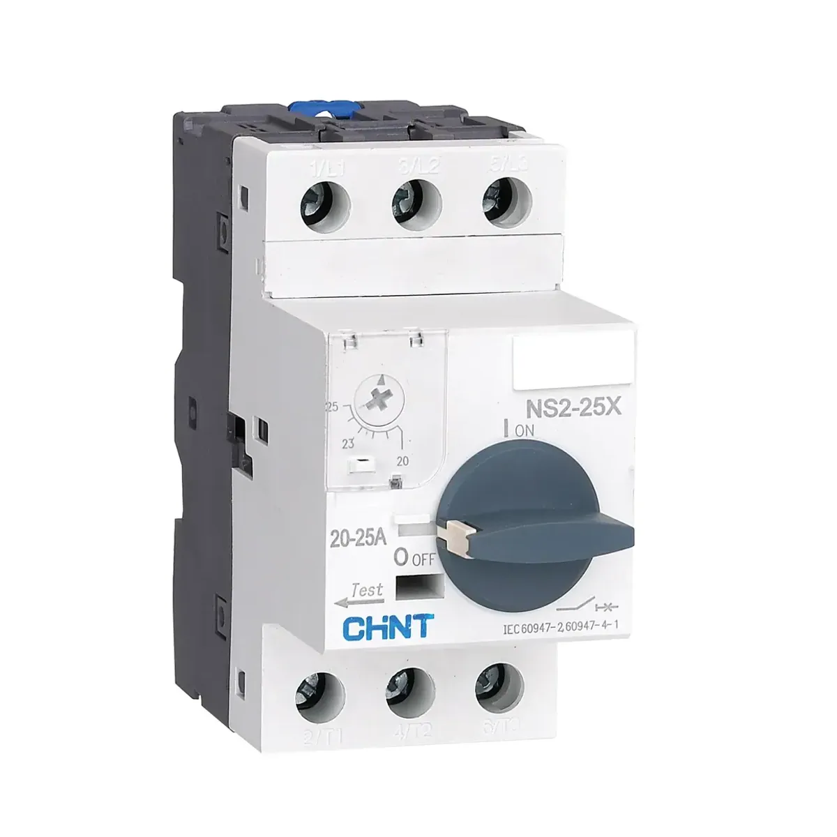 Chint NS2X Serisi 3 Kutup 17-23A Termik Manyetik 220V AC Motor Koruma Şalteri NS2-25X