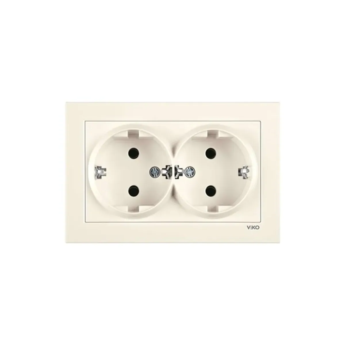 Viko Karre 55 Cream Double Grounded Socket