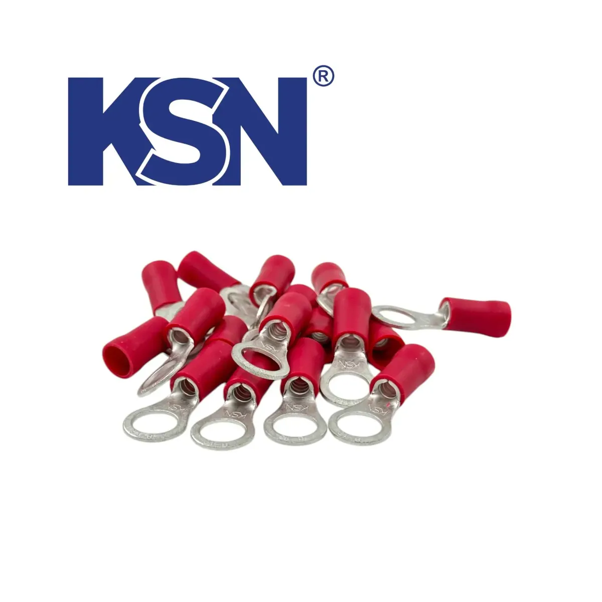 6-10mm2 Insulated Ring Type Red Cable Terminal KYK-1010 (100 pcs/Box)