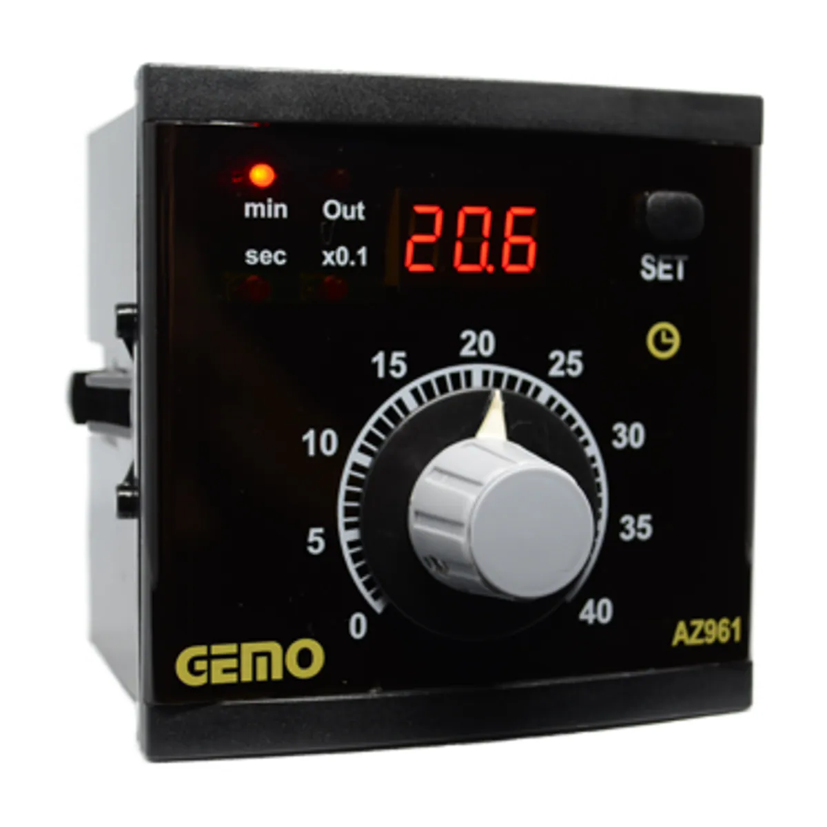 GEMO AZ961-230VAC analog SET'li temel fonksiyonlu zaman rölesi