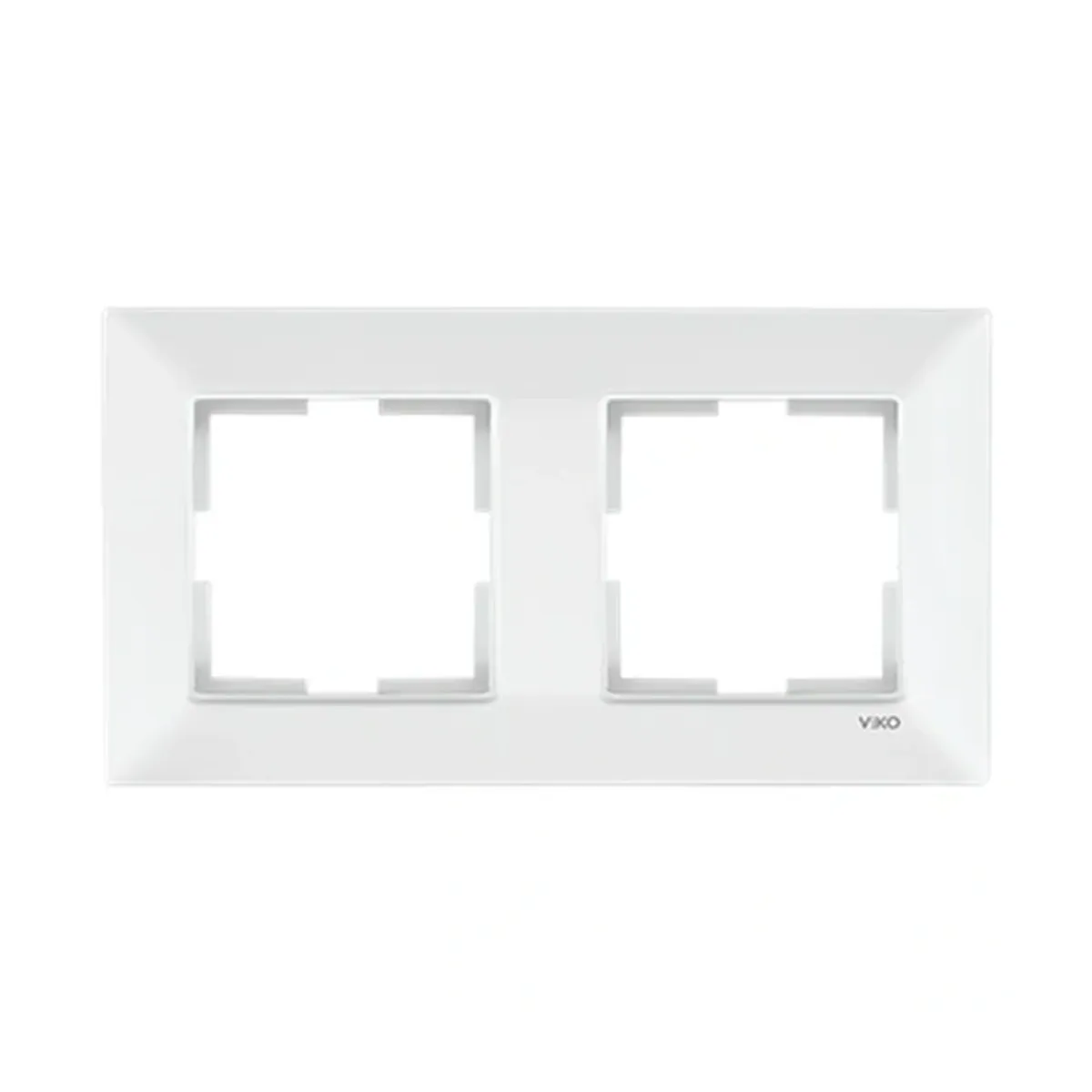 Viko Karre Meridian White 2-Gang Horizontal Frame