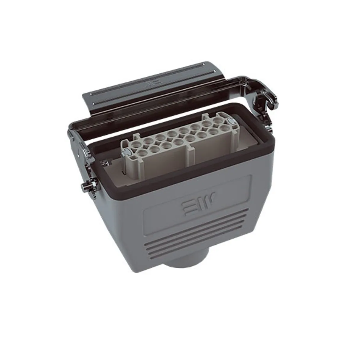Mete Enerji 403524S 16x16A Multi-Outlet Extension Socket Top Entry Gasketed Single Metal Latch