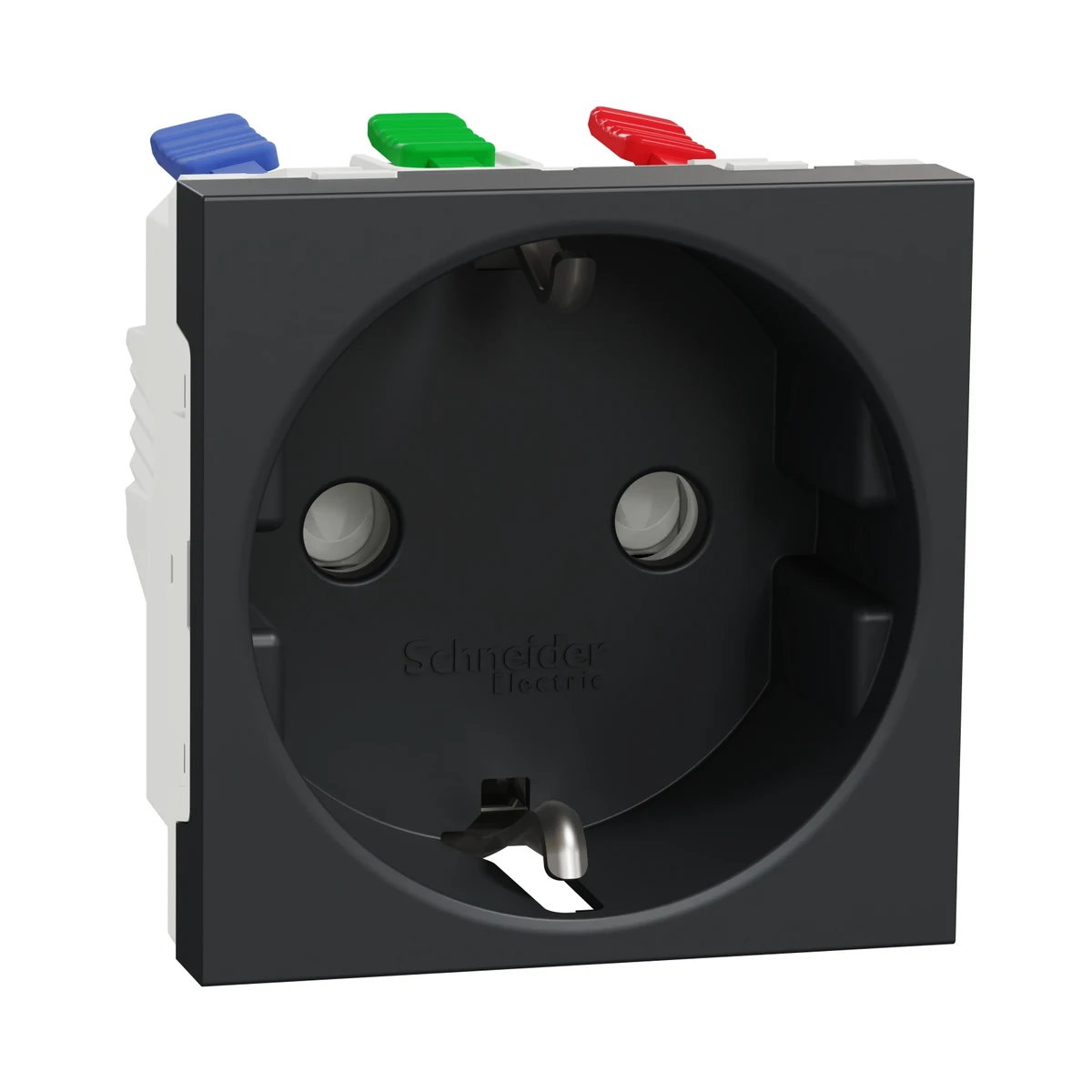 Schneider Electric NU305954 Yeni Unica, Child-Protected UPS Socket Quick-Connect 2 module, Anthracite