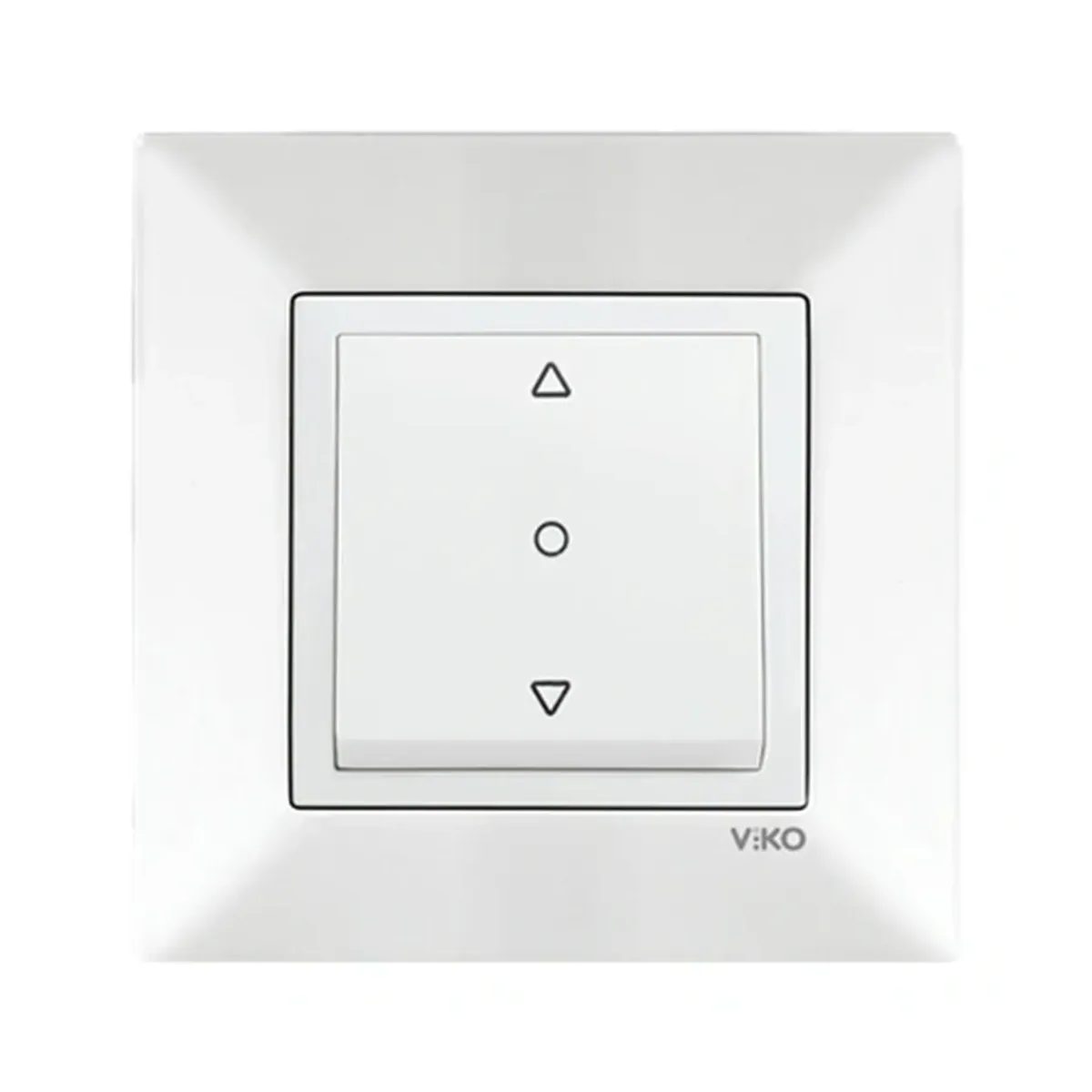 Viko Karre Meridian White Single-Button Blind Control Switch