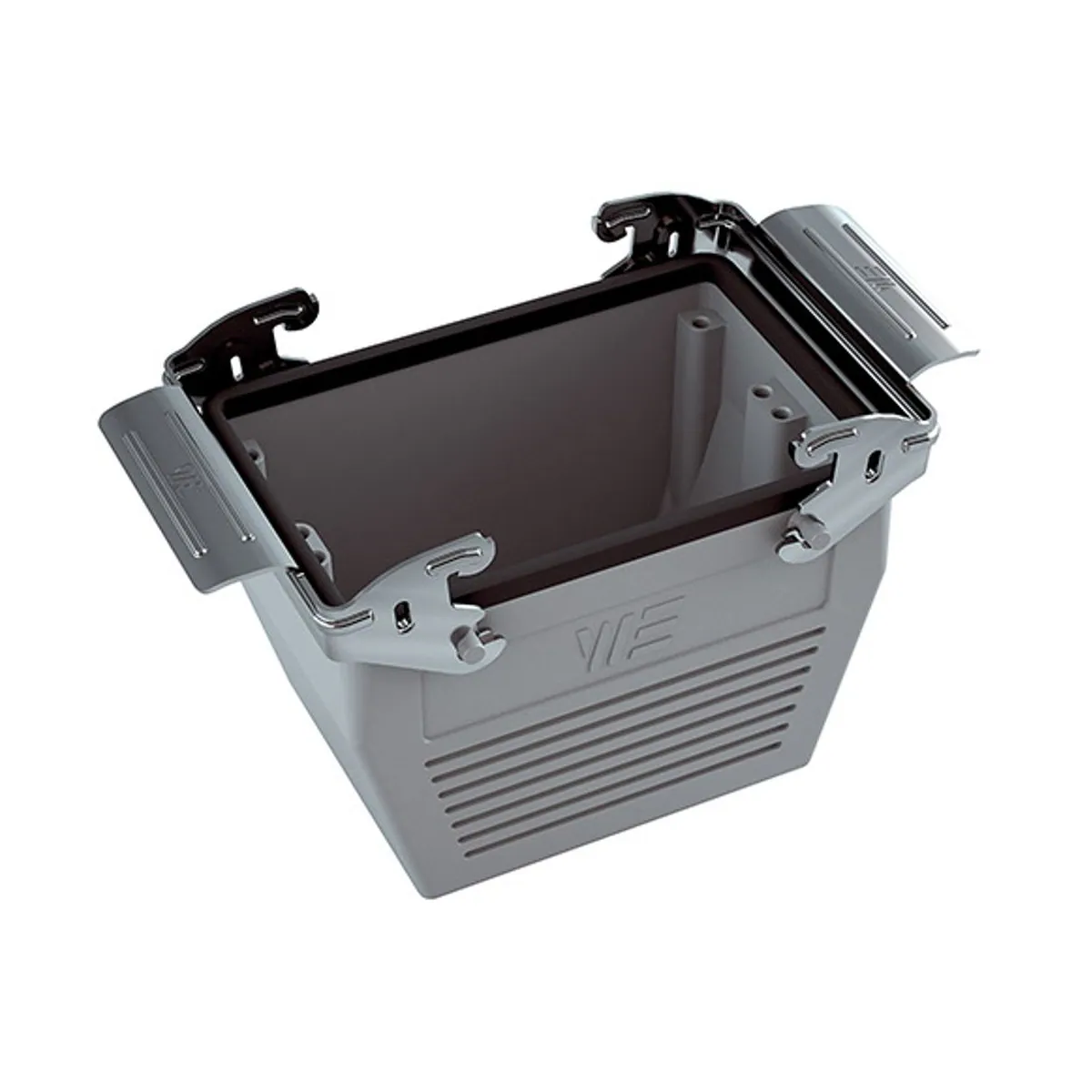 Mete Enerji 290672505S 48x16A Multi-Contact Extension Housing Mounted Metal Latch Gasketed Top Entry M40 Gray