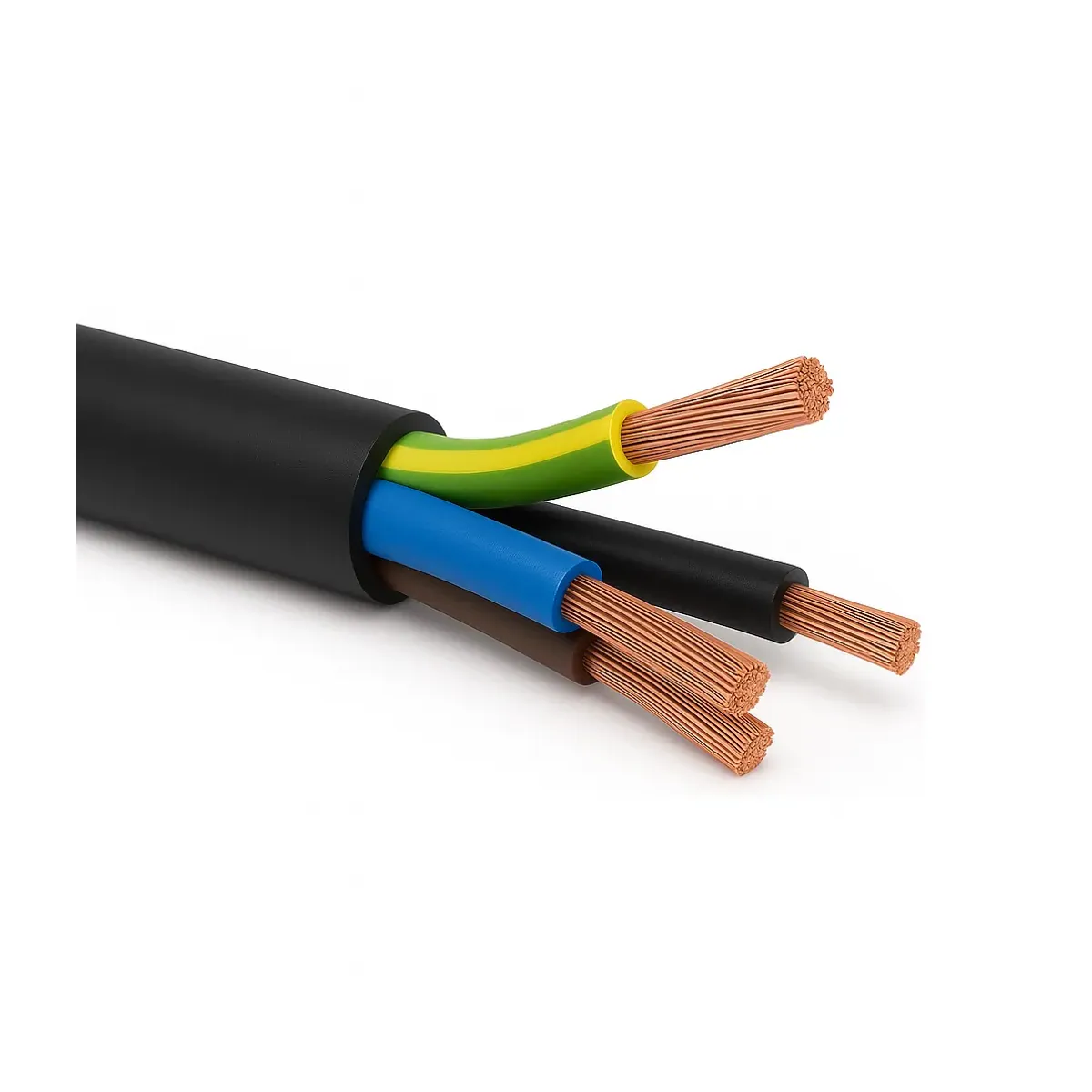 Öznur TTR 4x1.5 mm2 H05VV-F Black Cable