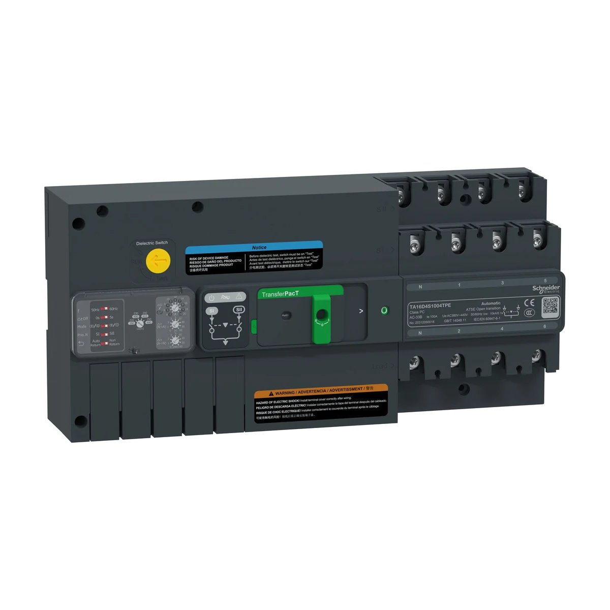 Schneider Electric TA16D4S1004TPE TA16,100A 4P Rotary — üretici ürün görseli