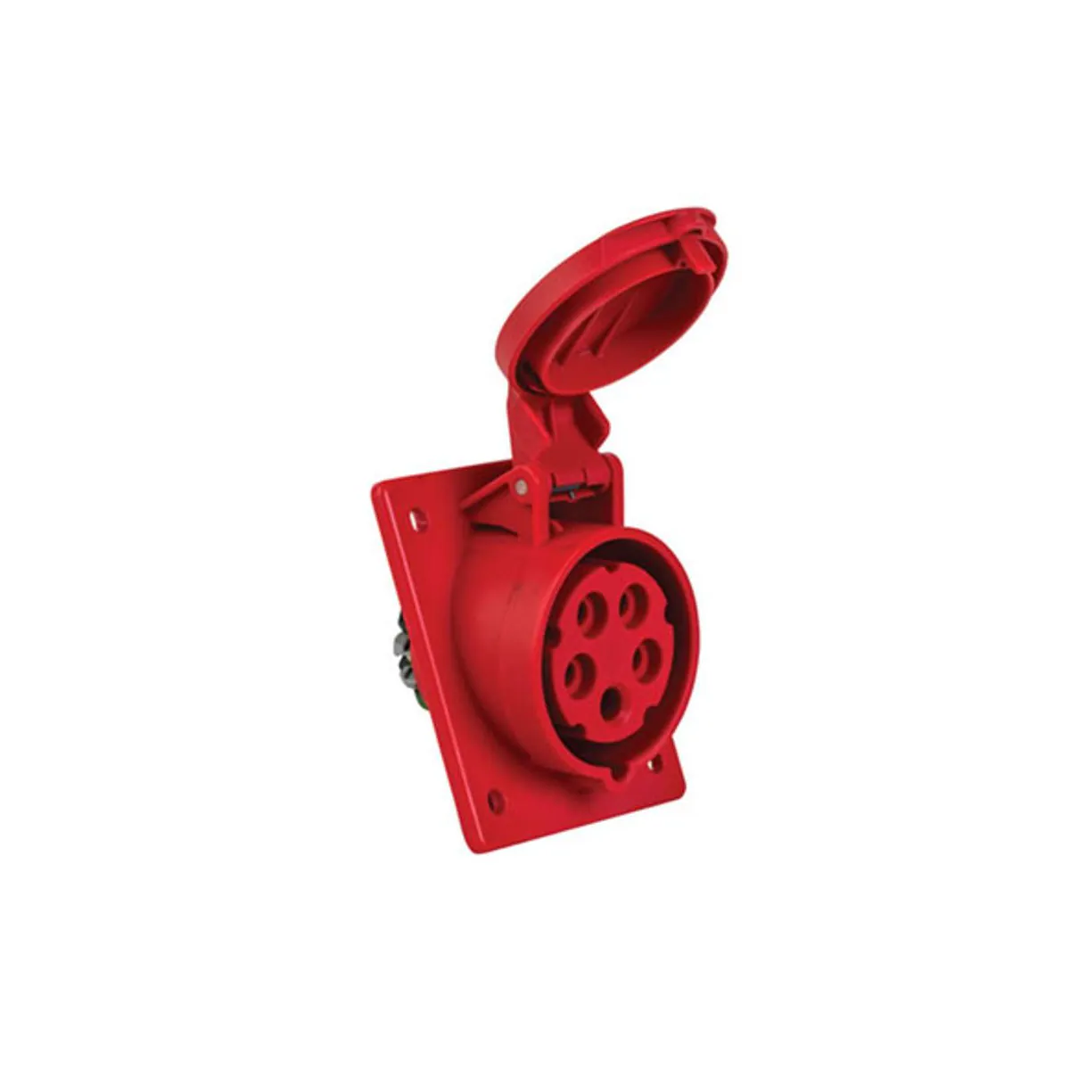 PCE 406509 5x16A Machine Socket Angled IP44