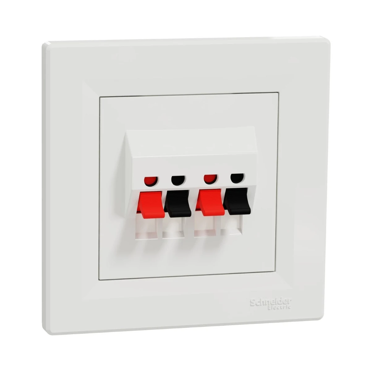 Schneider Electric EPH5700121 Asfora Double Speaker Socket, White