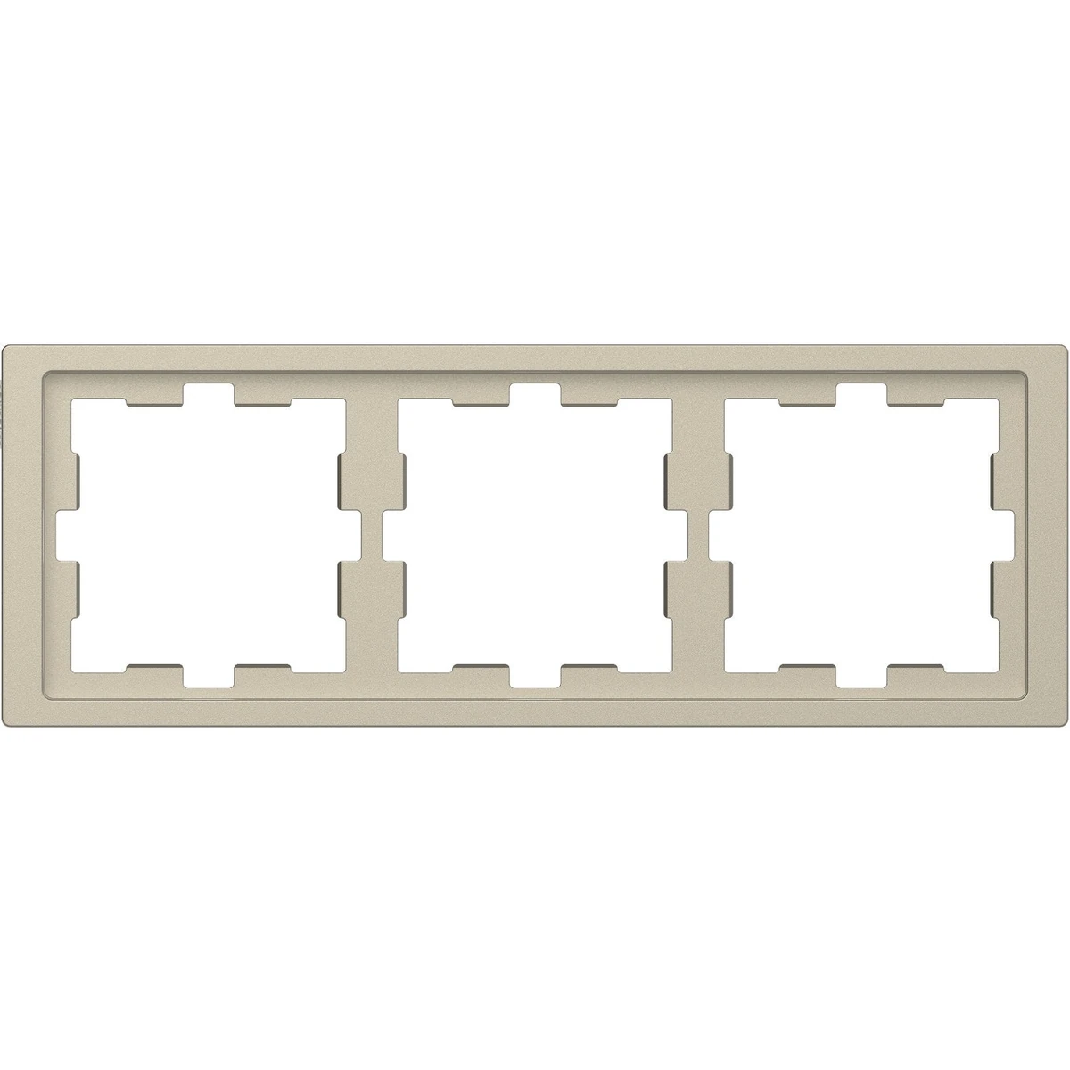 Schneider Electric MTN4030-6533 Merten System-D, 3-Gang Frame, Sahara, D-Life