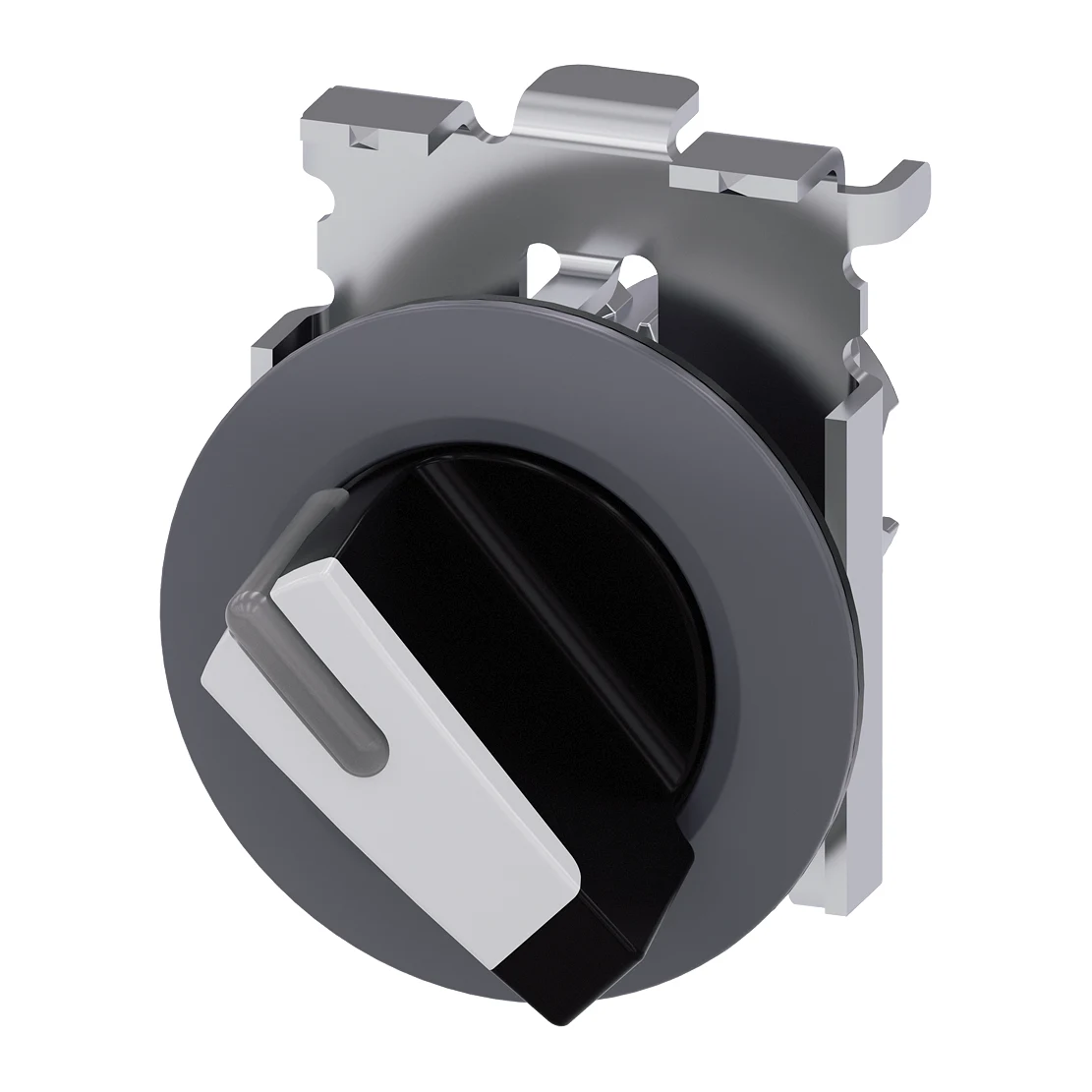 Siemens 3SU1062-2DF60-0AA0 Control Push Button 0-1 position illuminable maintained latching push button white