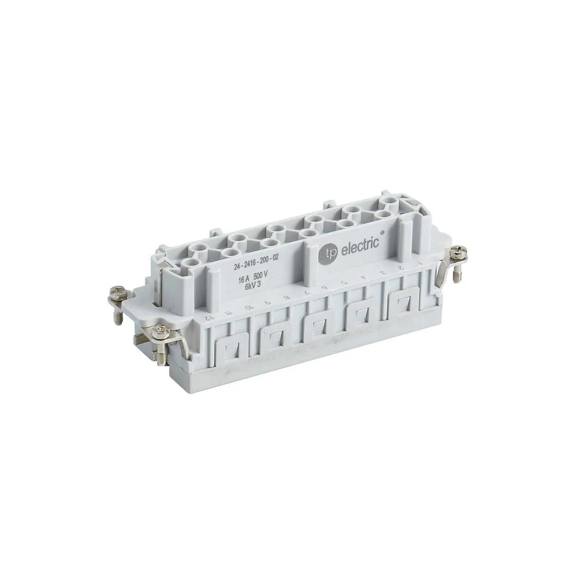 TP Elektrik 24-2416-210-02 24x16A Multi-Contact Socket Insert - Spring Connection (25-48), IP 65
