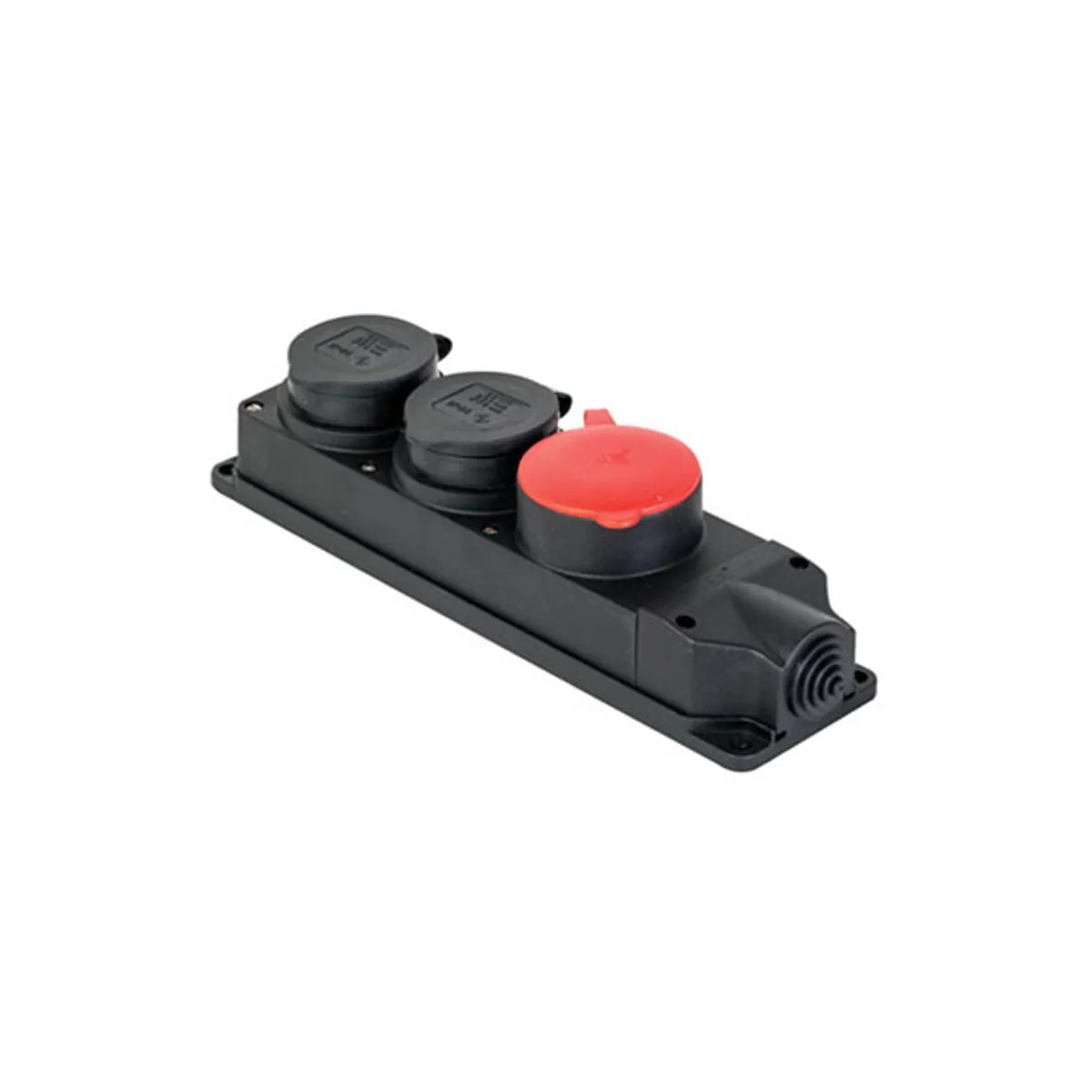 Mete Enerji 401054 3x25A 1x16A 2 pcs 3-Outlet Power Strip