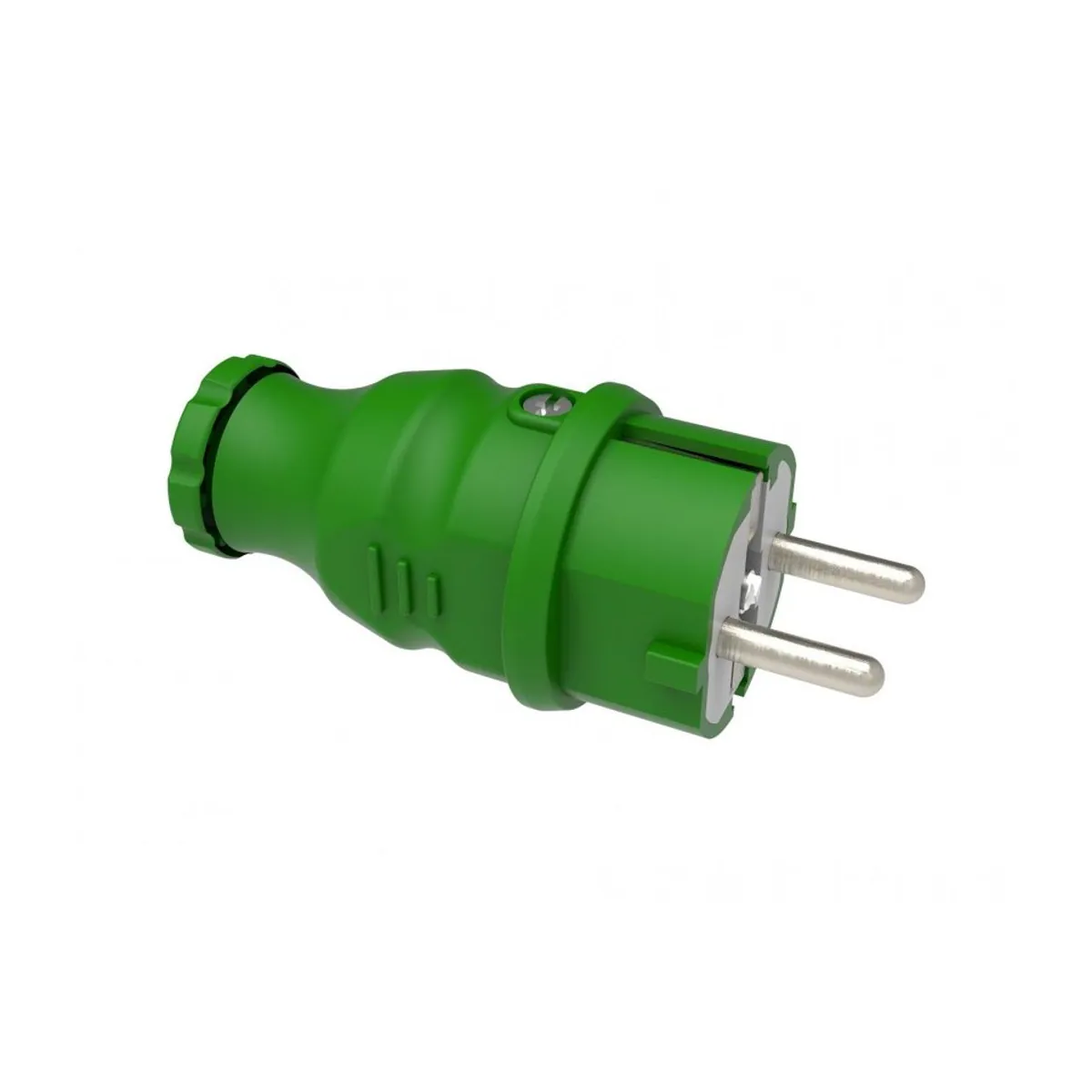 Bemis BV1-1402-2011 Rubber Straight Plug (Green) 16 A 2P+E IP44