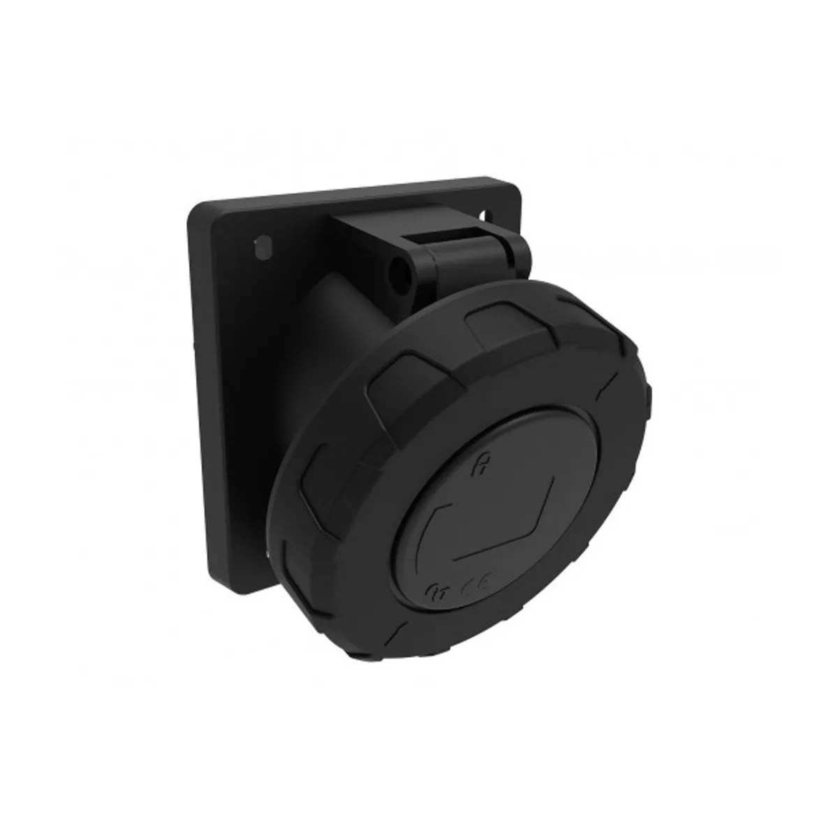 Bemis BCS-4505-7420 CEE 45° Angled Machine Socket 63 A 3P+E+N IP67 Black
