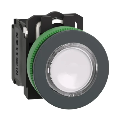 Schneider Electric XB5FW31M5 Işıklı, yaylı buton LED 230 VAC Yeşil 1 NA+1 NK — temsili üretici aile görseli