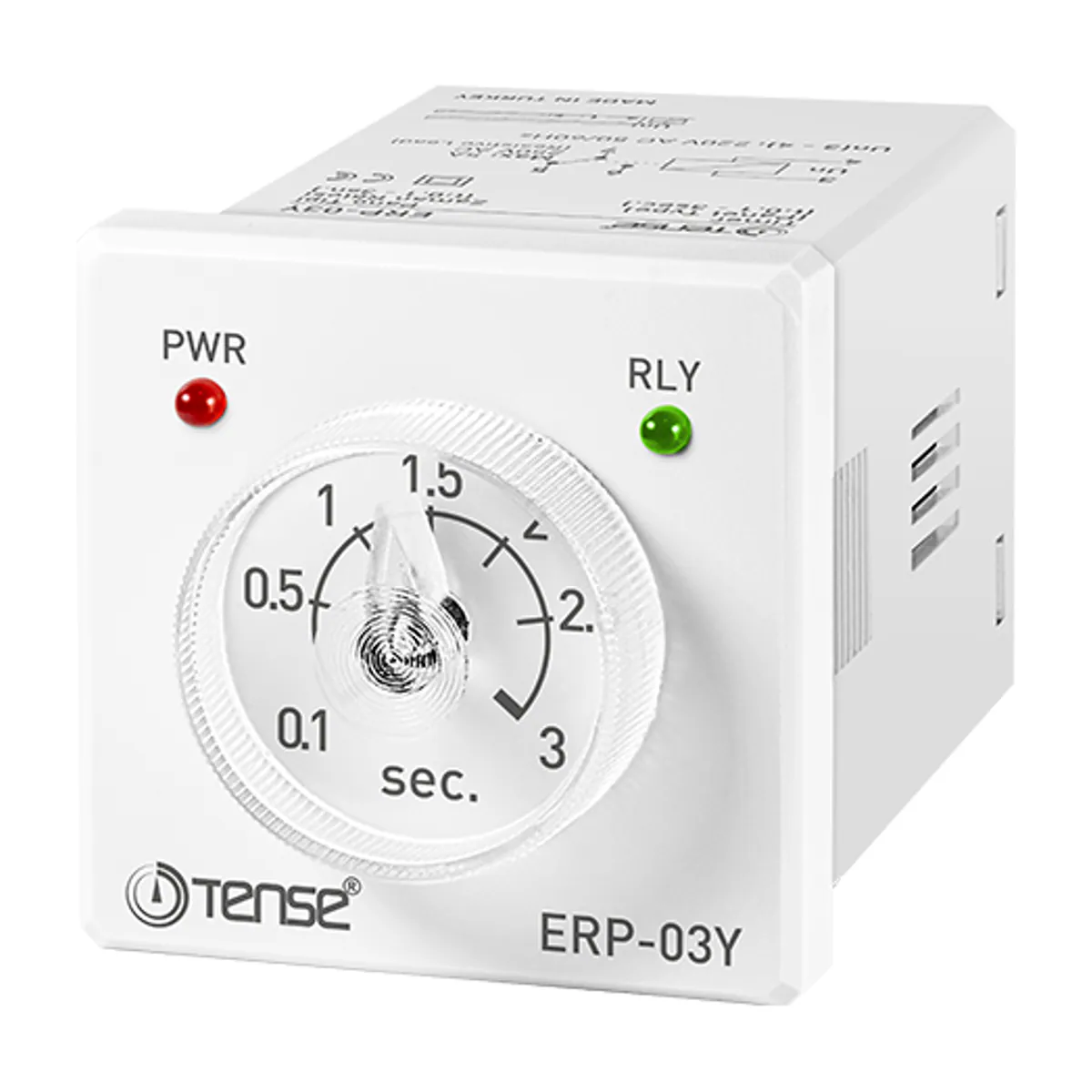 Tense ERP-03Y Zaman Rölesi, 3 saniye'ya kadar, 48 x 48 mm