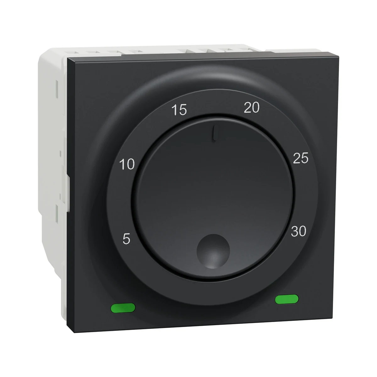 Schneider Electric NU350154 Yeni Unica, Oda Termostatı 8A 2 modül, Antrasit — üretici ürün görseli