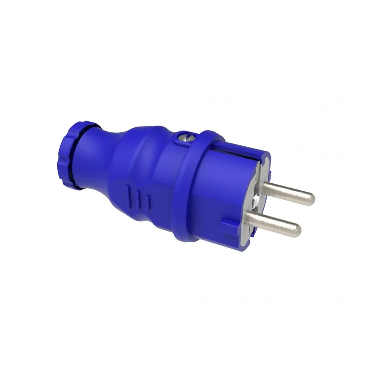 Bemis BV2-1402-2011 Kauçuk Düz Fiş (Mavi) 16 A 2P+E IP44