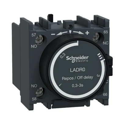 Schneider Electric LADR0 TeSys Deca On-Delay Pneumatic Timer Relay 0.3-3 s 1NA1NK