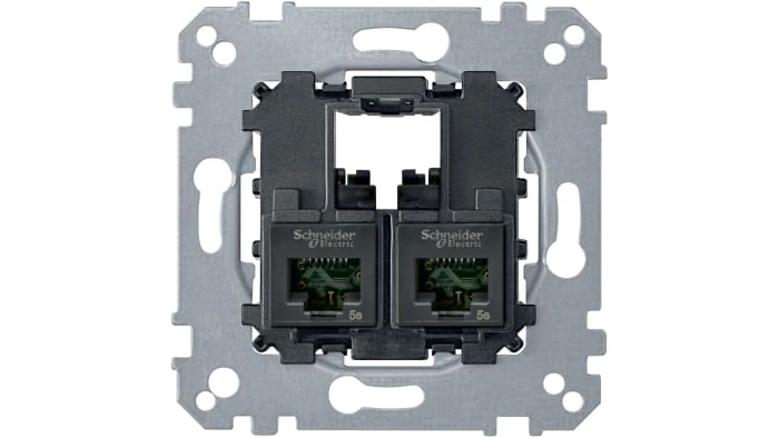 Schneider Electric MTN4576-0002 Merten SE 2xRJ45 Cat6 UTP Connector Mechanism