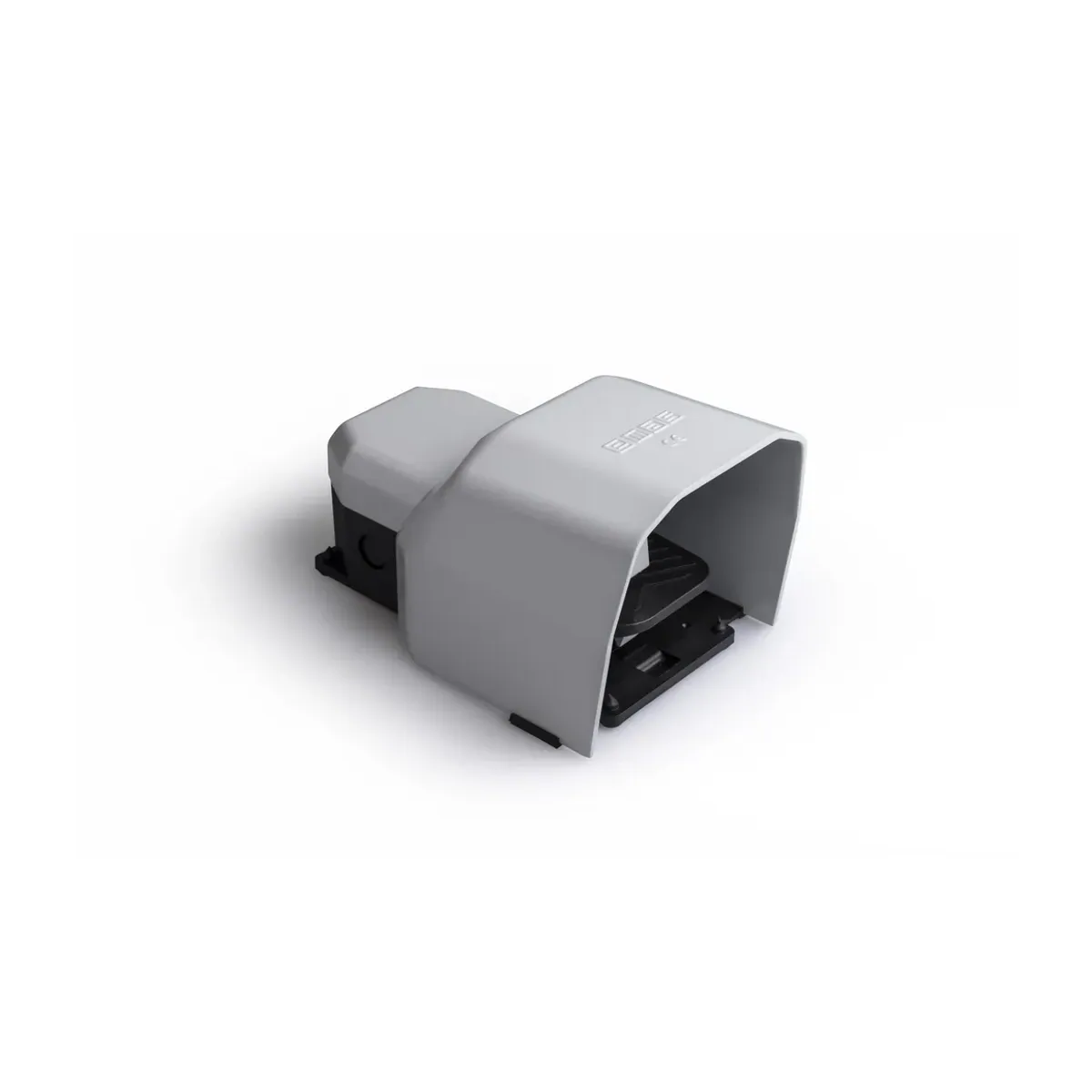 Emas PDK Series Metal-Guarded Two-Speed Type 2*(1NO+1NC) Single Gray Plastic Foot Pedal PDKS11GX20G